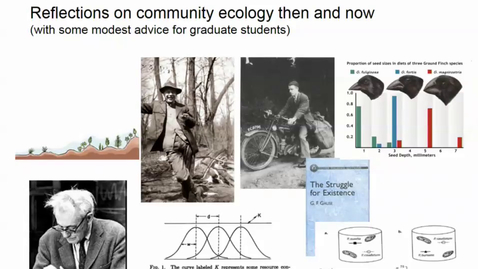 Thumbnail for entry Reflections on community ecology then and now