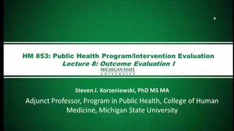 Thumbnail for HM853 Lecture8