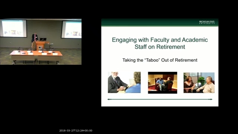 Thumbnail for entry Engaging with Academics on Retirement-Event from March 27, 2018