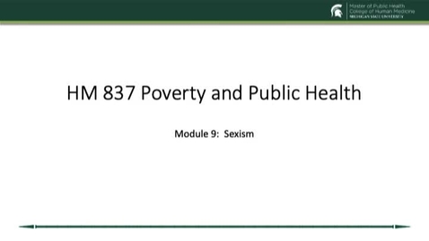 Thumbnail for HM 837 Module 9 Sexism