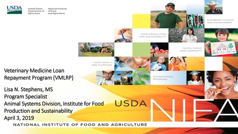 Thumbnail for USDA Veterinary Medicine Loan Repayment Program Webinar