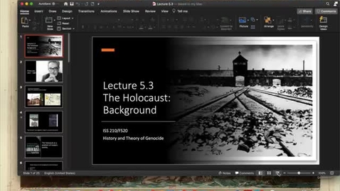 Thumbnail for entry Lecture 5.3 - Part 1