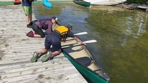 Thumbnail for entry canoe launch from a dock