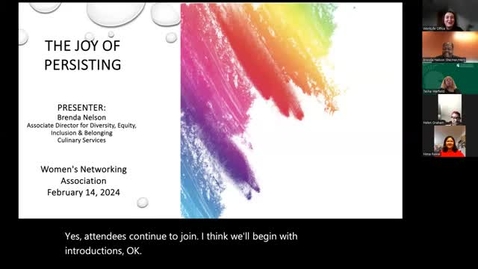 Thumbnail for Women’s Networking Association presents “The Joy of Persisting”