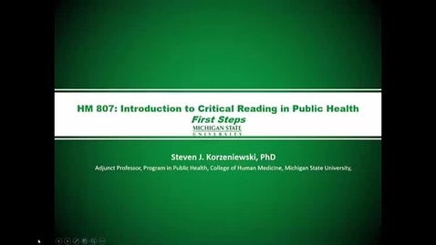 Thumbnail for HM807 Mod-2-Lecture-2First-Steps-ppt-with-audio