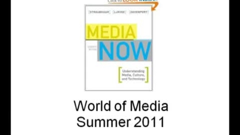 Thumbnail for JRN 108-730 - World of Media - Our Changing Media - Part One