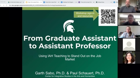 Thumbnail for entry From Graduate Assistant to Assistant Professor (10/22/21)