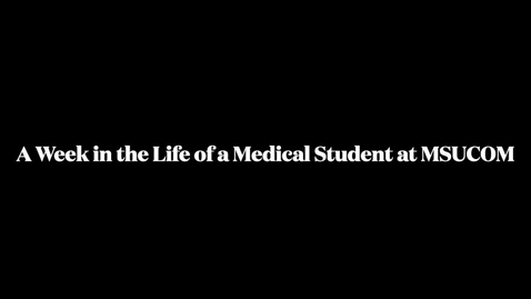 Thumbnail for entry Week In the Life of MSUCOM Student - East Lansing