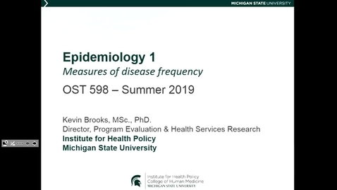 Thumbnail for OST598 Epidemiology 1