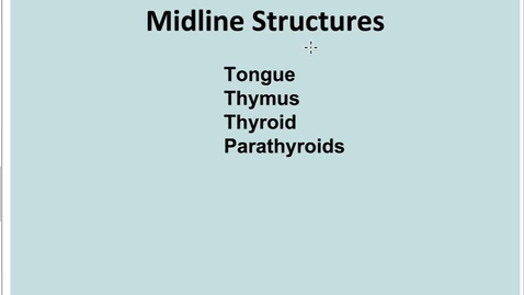 Thumbnail for entry 3-3 Tongue Thymus Thyroid Parathyroid