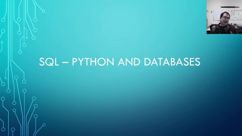 Thumbnail for entry CSE480 - Week03 - Python and SQLite