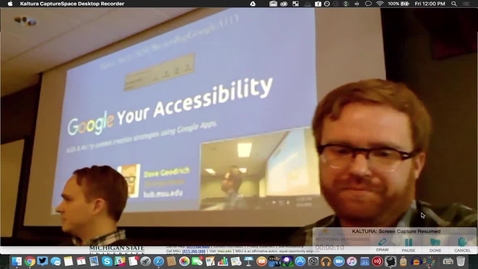 Thumbnail for Brown Bag - &quot;Google Your Accessibility&quot; April 1, 2016