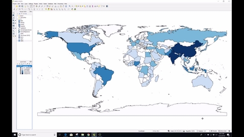 Thumbnail for Map Composer 1 (Add Map and Title)