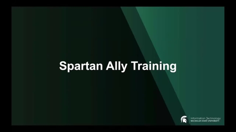 Thumbnail for entry How to use Spartan Ally