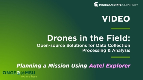 Thumbnail for onGEO-DITF:  Planning a Mission Using Autel Explorer