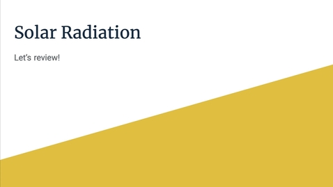 Thumbnail for GEO206: Solar Radiation
