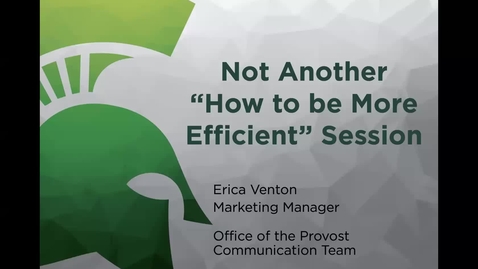 Thumbnail for Not another “how to be more efficient story”
