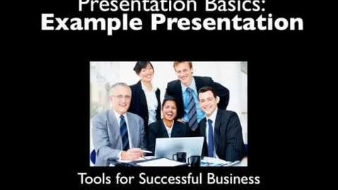 Thumbnail for Business English Presentations - Example Presentation.mp4