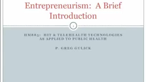 Thumbnail for HM885 Entrepreneurism-Presentation