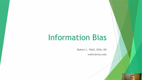 Thumbnail for Module 11 - Information Bias - Lecture