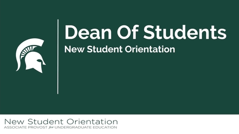 Thumbnail for entry Dean of Students Office NSO