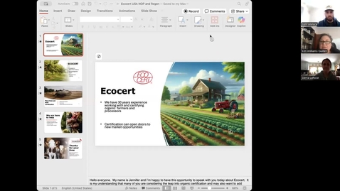 Thumbnail for TOPP Organic System Plan workshop - Ecocert