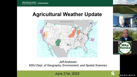 Thumbnail for entry Agricultural weather forecast for June 21, 2022