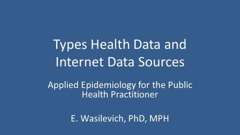 Thumbnail for HealthDataAndSources_S2013