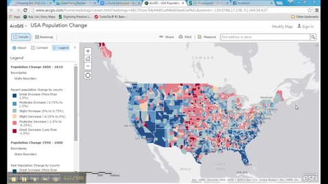 Thumbnail for entry Great Plains and Rocky Mountains Region: Population Change Video