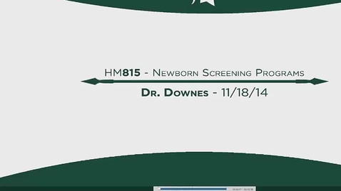 Thumbnail for HM815 MOD14MaternalChildHealthNewbornScreening