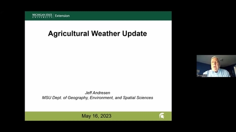 Thumbnail for entry Agricultural Weather Update - May 16, 2023