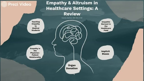 Thumbnail for entry Empathy &amp; Altruism in Healthcare Settings: A Review