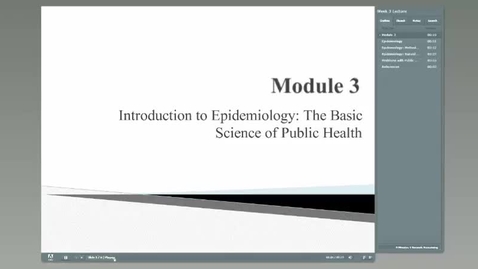 Thumbnail for entry Intro to Epidemiology