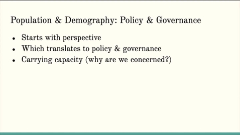 Thumbnail for entry ISS310: Population Policy &amp; Governance