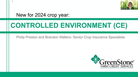 Thumbnail for Controlled Environment – Managing Destruction Order Risk with USDA Crop Insurance
