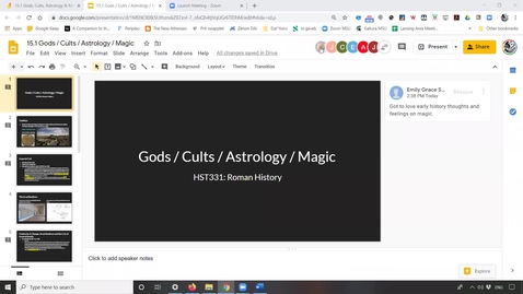 Thumbnail for entry Lecture 15.1 Gods/Cults/Astrology/Magic