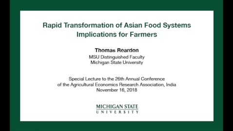 Thumbnail for Reardon Lecture - India - November 2018