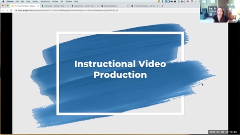 Thumbnail for entry IT Virtual Workshop - Kaltura Mediaspace: Instructional Video Production