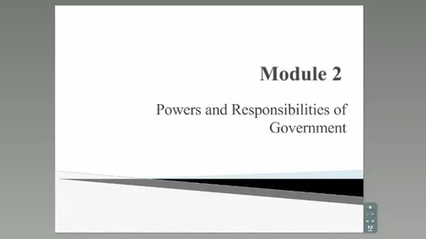 Thumbnail for entry Powers and Responsibilites of Government