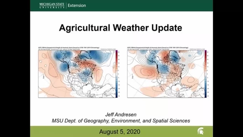 Thumbnail for entry Agricultural weather forecast for August 5, 2020
