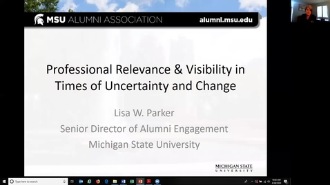 Thumbnail for Professional Relevance &amp; Visibility in Times of Uncertainty and Change 