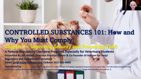 Thumbnail for entry VM 509 Controlled Substances Part 8