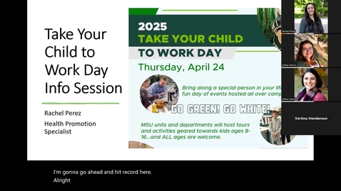 Thumbnail for Take Your Child to Work Day Info Session