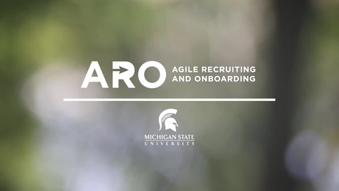 Thumbnail for entry Agile Recruiting and Onboarding (ARO) Project Introduction