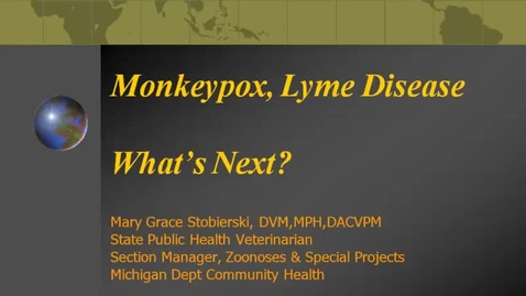 Thumbnail for entry VM_544-09092010-Lyme-Disease-Stobierski