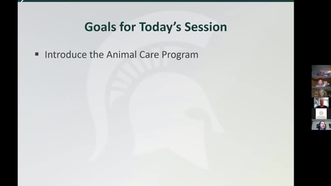 Thumbnail for entry Final Clip of Introduction of MSU's Animal Care Program