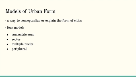 Thumbnail for entry ISS310: Models of Urban Form