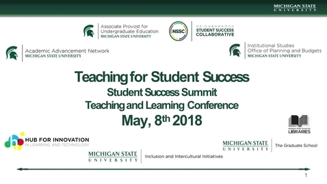 Thumbnail for 2018 Teaching and Learning Spring Conference and Student Success Summit Keynote and Panel Discussion