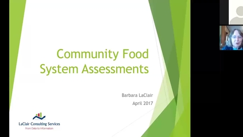 Thumbnail for entry BarbaraLaClair_CommunityFoodAssessments_April2017