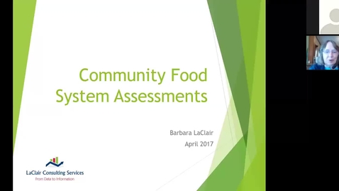 Thumbnail for BarbaraLaClair_CommunityFoodAssessments_April2017